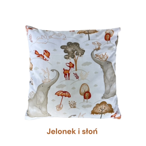 Poszewka 40/40 Jelonek i słoń . bawełna 100 %